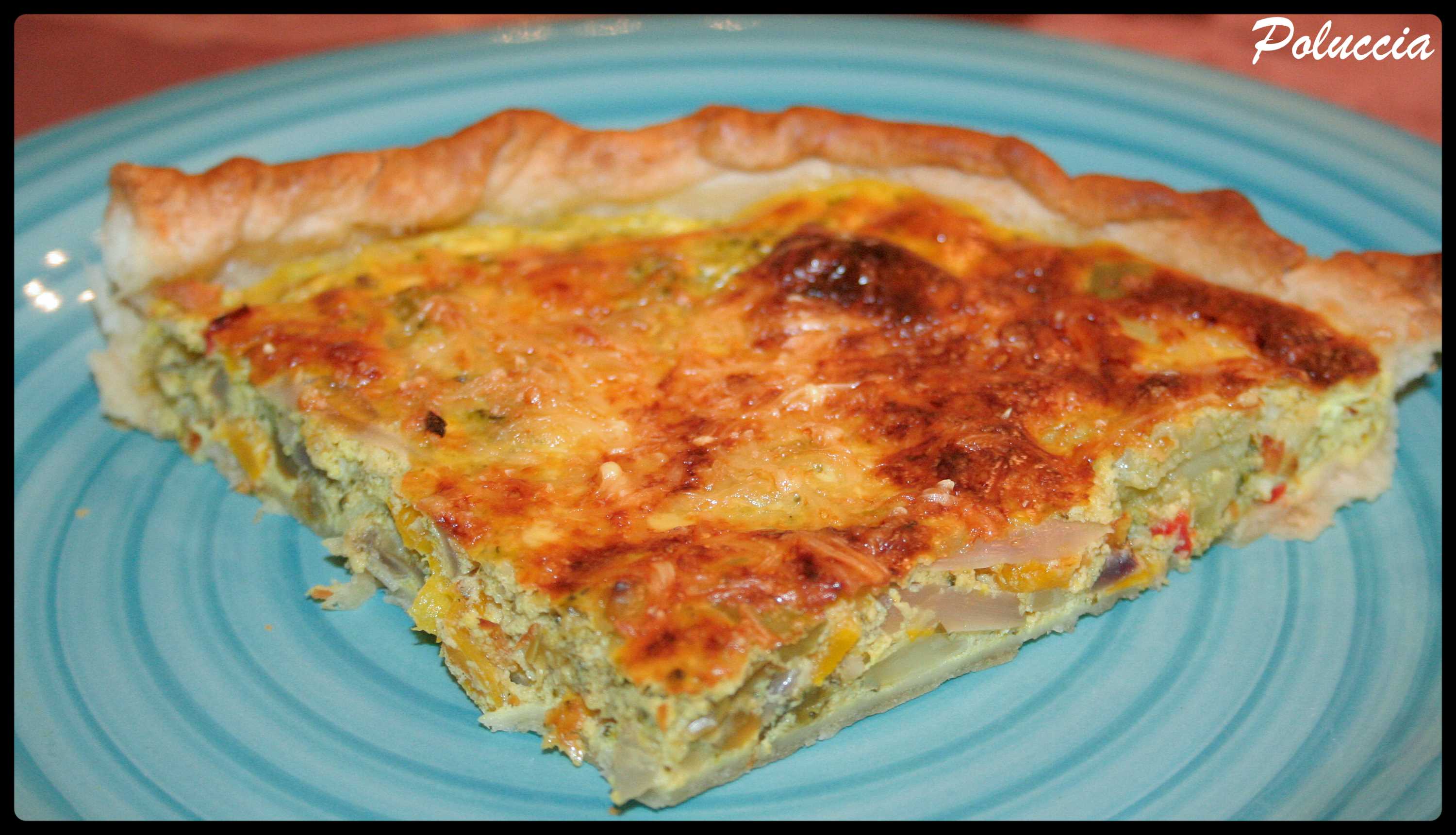 Tarte au brocoli & poivrons