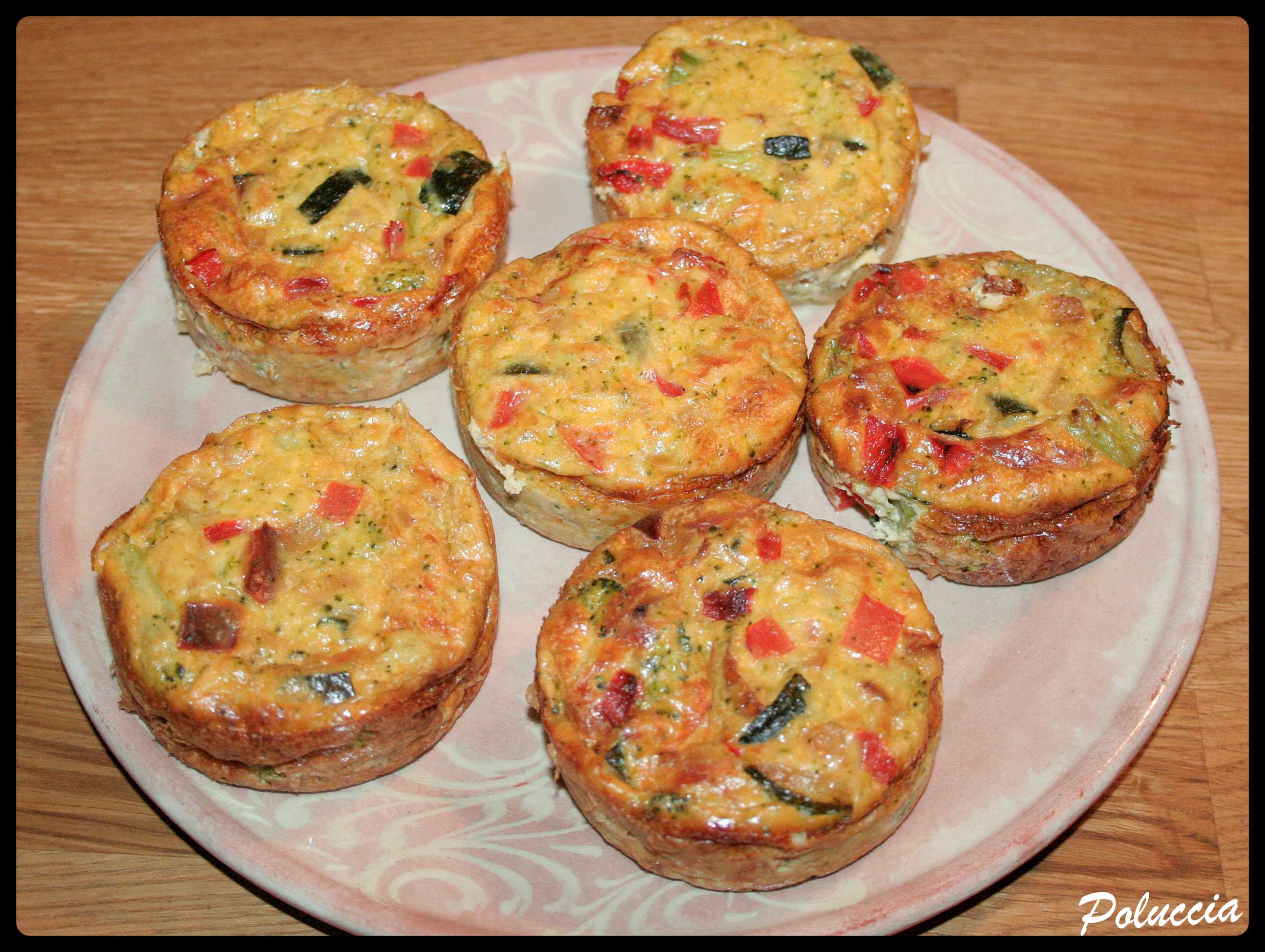 Clafoutis courgette, oignon, poivron rouge et brocoli